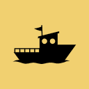 Simple ship icon illustration