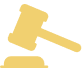 Yellow gavel graphic design