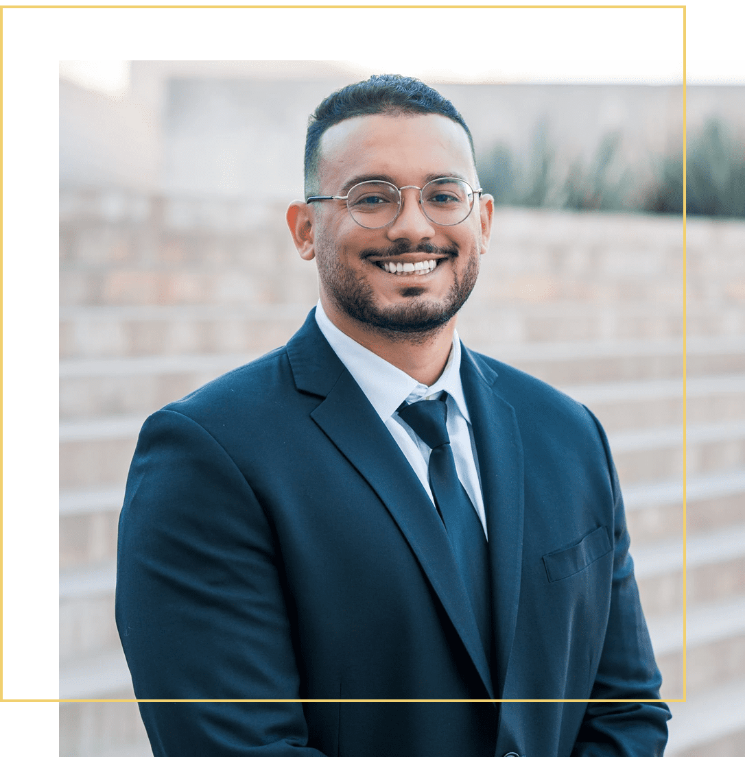Professional portrait of smiling man